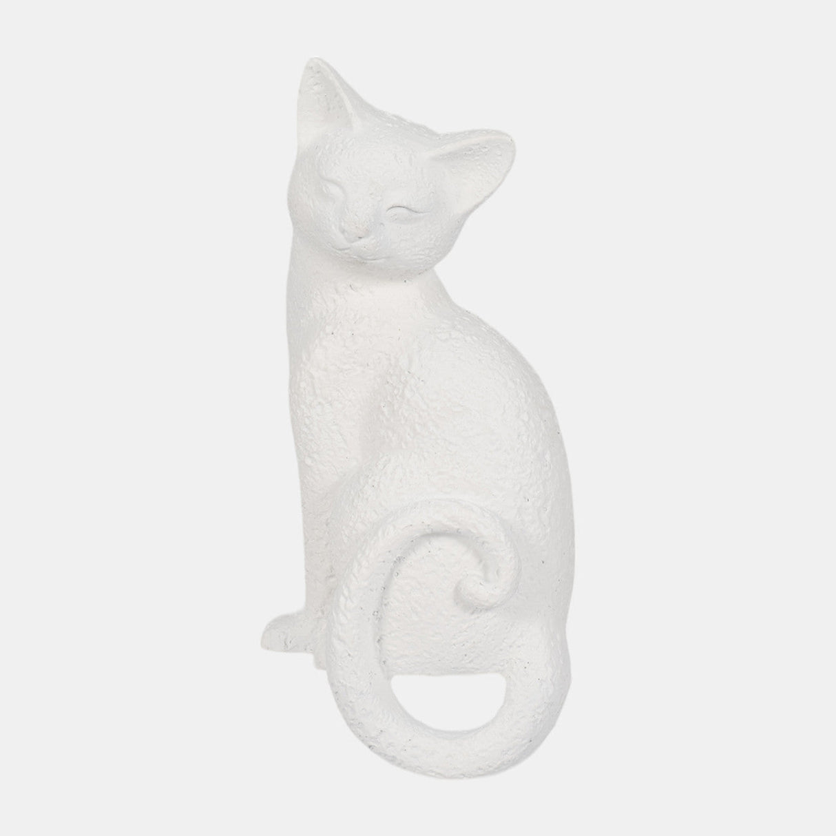9" Kitty With Hanging Tail, White