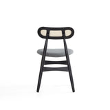 9-Piece Rockaway 70.86 Dining Set in Black with 8 Colbert Dining Chairs by Manhattan Comfort at Eve Furniture