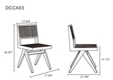 9-Piece Rockaway 70.86 Dining Set in Black with 8 Hamlet Side and Arm Chairs by Manhattan Comfort at Eve Furniture
