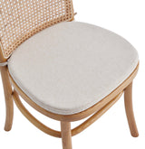 9-Piece Rockaway 70.86 Dining Set in Nature with 8 Paragon 1.0 Dining Chairs by Manhattan Comfort at Eve Furniture