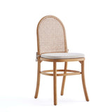 9-Piece Rockaway 70.86 Dining Set in Nature with 8 Paragon 1.0 Dining Chairs by Manhattan Comfort at Eve Furniture