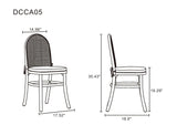 9-Piece Rockaway 70.86 Dining Set in Nature with 8 Paragon 1.0 Dining Chairs by Manhattan Comfort at Eve Furniture