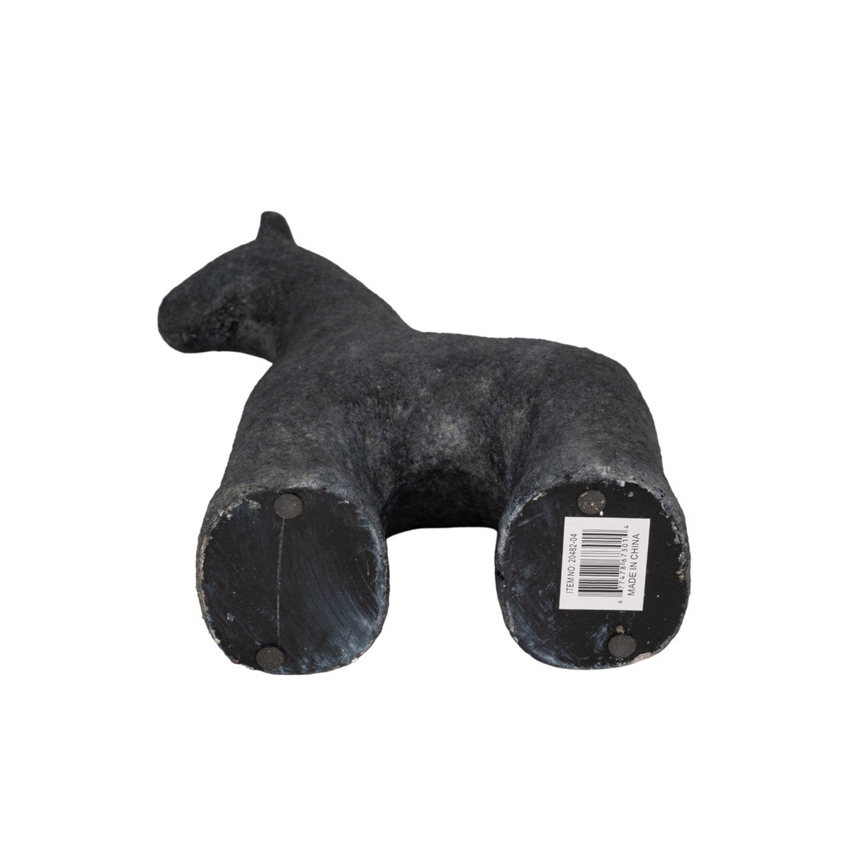 9" Textured Horse, Black