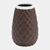 9" Textured Vase, Java