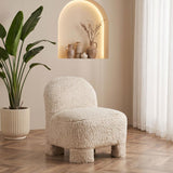Lacombe Latte Faux Fur Accent Chair by Coaster at Eve Furniture