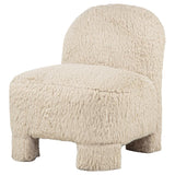 Lacombe Latte Faux Fur Accent Chair by Coaster at Eve Furniture