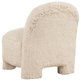 Lacombe Latte Faux Fur Accent Chair by Coaster at Eve Furniture