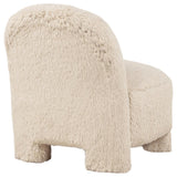 Lacombe Latte Faux Fur Accent Chair by Coaster at Eve Furniture