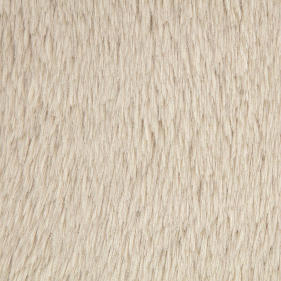Lacombe Latte Faux Fur Accent Chair by Coaster at Eve Furniture