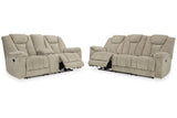 Hindmarsh Stone Power Reclining Living Room Set