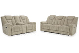 Hindmarsh Stone Power Reclining Living Room Set