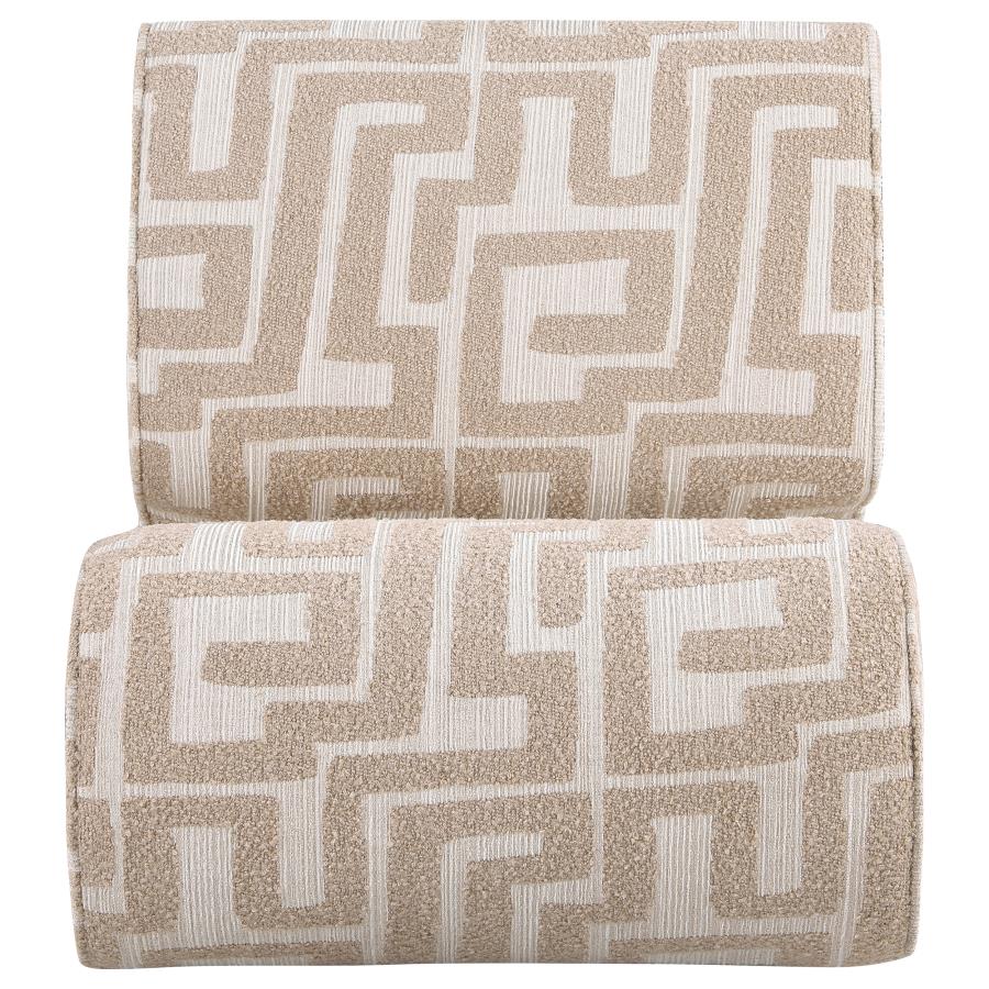 Eimer Camel Geometric Jacquard Accent Chair by Coaster at Eve Furniture