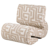 Eimer Camel Geometric Jacquard Accent Chair by Coaster at Eve Furniture