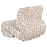 Eimer Camel Geometric Jacquard Accent Chair by Coaster at Eve Furniture