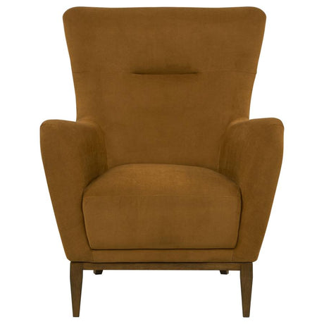 Catala Rust/Coffee Upholstered High Back Accent Chair by Coaster at Eve Furniture
