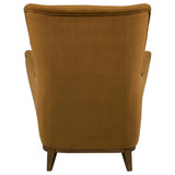 Catala Rust/Coffee Upholstered High Back Accent Chair by Coaster at Eve Furniture