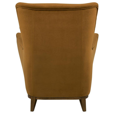 Catala Rust/Coffee Upholstered High Back Accent Chair by Coaster at Eve Furniture