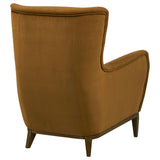 Catala Rust/Coffee Upholstered High Back Accent Chair by Coaster at Eve Furniture