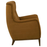 Catala Rust/Coffee Upholstered High Back Accent Chair by Coaster at Eve Furniture