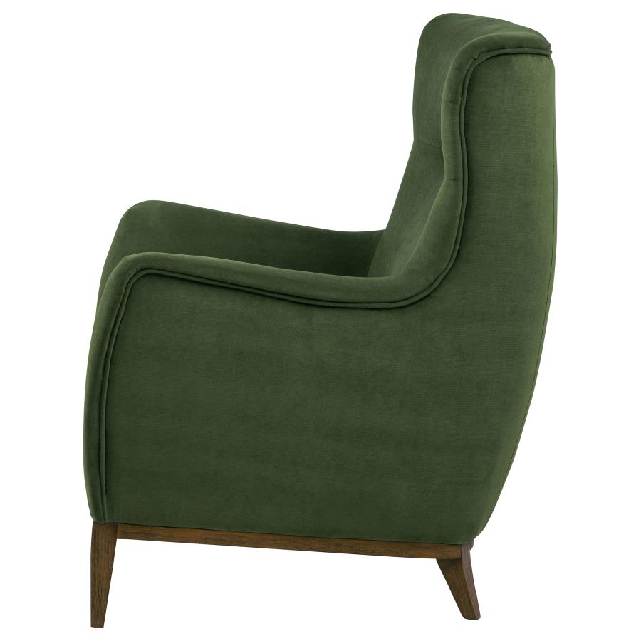 Catala Matcha/Coffee Upholstered High Back Accent Chair by Coaster at Eve Furniture