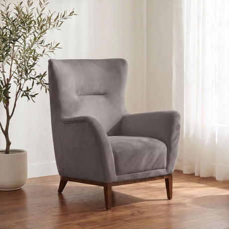 Catala Stone/Coffee Upholstered High Back Accent Chair by Coaster at Eve Furniture