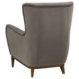 Catala Stone/Coffee Upholstered High Back Accent Chair by Coaster at Eve Furniture