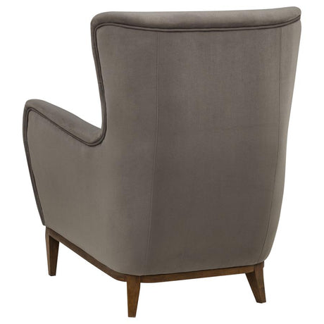 Catala Stone/Coffee Upholstered High Back Accent Chair by Coaster at Eve Furniture