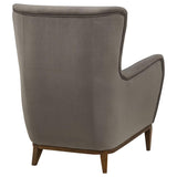 Catala Stone/Coffee Upholstered High Back Accent Chair by Coaster at Eve Furniture