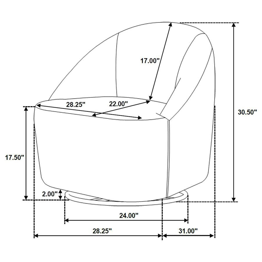 Leon Navy Accent Chair by Coaster at Eve Furniture