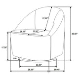 Leon Navy Accent Chair by Coaster at Eve Furniture