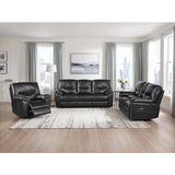 Maverick Black Reclining Chair by Homelegance at Eve Furniture