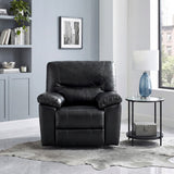 Maverick Black Reclining Chair by Homelegance at Eve Furniture