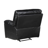 Maverick Black Reclining Chair by Homelegance at Eve Furniture