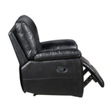 Maverick Black Reclining Chair by Homelegance at Eve Furniture