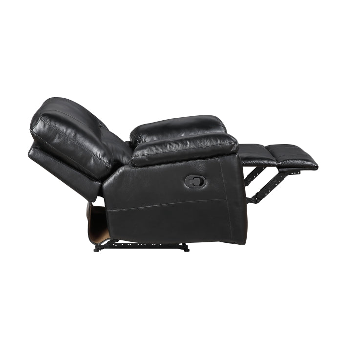 Maverick Black Reclining Chair by Homelegance at Eve Furniture