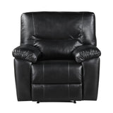 Maverick Black Reclining Chair by Homelegance at Eve Furniture