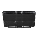 Maverick Black 2pc Set: Sofa, Love by Homelegance at Eve Furniture