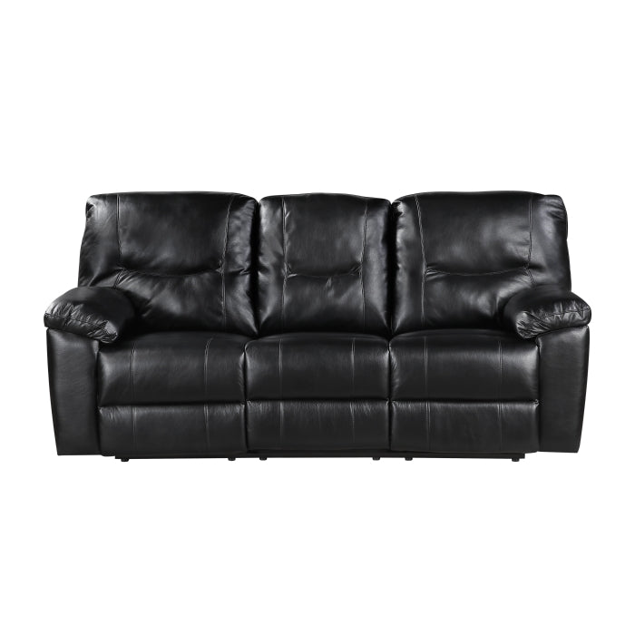 Maverick Black 2pc Set: Sofa, Love by Homelegance at Eve Furniture