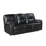 Maverick Black 2pc Set: Sofa, Love by Homelegance at Eve Furniture