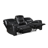 Maverick Black 2pc Set: Sofa, Love by Homelegance at Eve Furniture