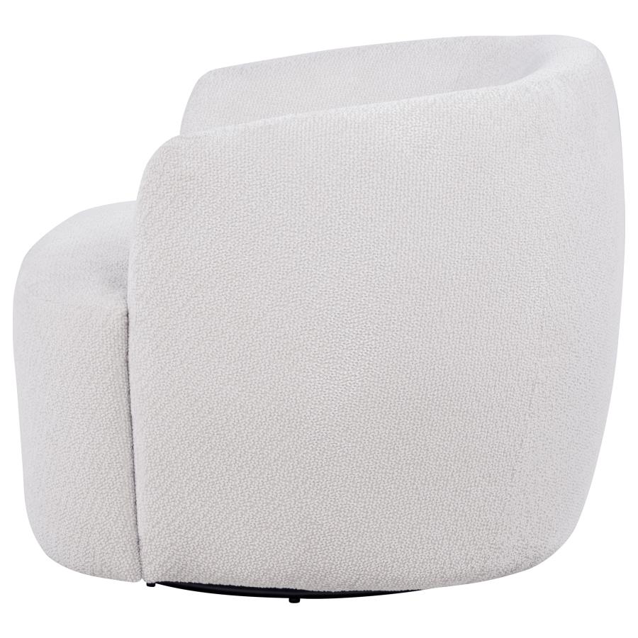 Hudson Sand Fabric Swivel Accent Chair by Coaster at Eve Furniture