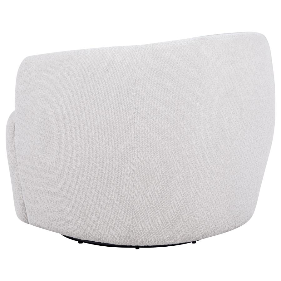 Hudson Sand Fabric Swivel Accent Chair by Coaster at Eve Furniture