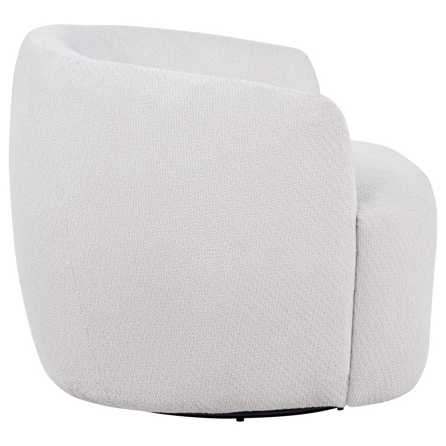 Hudson Sand Fabric Swivel Accent Chair by Coaster at Eve Furniture