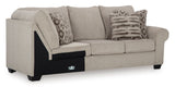 Claireah Umber 3-Piece RAF Sectional