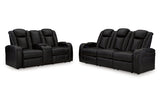 Caveman Den Midnight Power Reclining Living Room Set