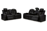 Caveman Den Midnight Power Reclining Living Room Set