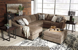 Graftin Teak 3-Piece LAF Chaise Sectional