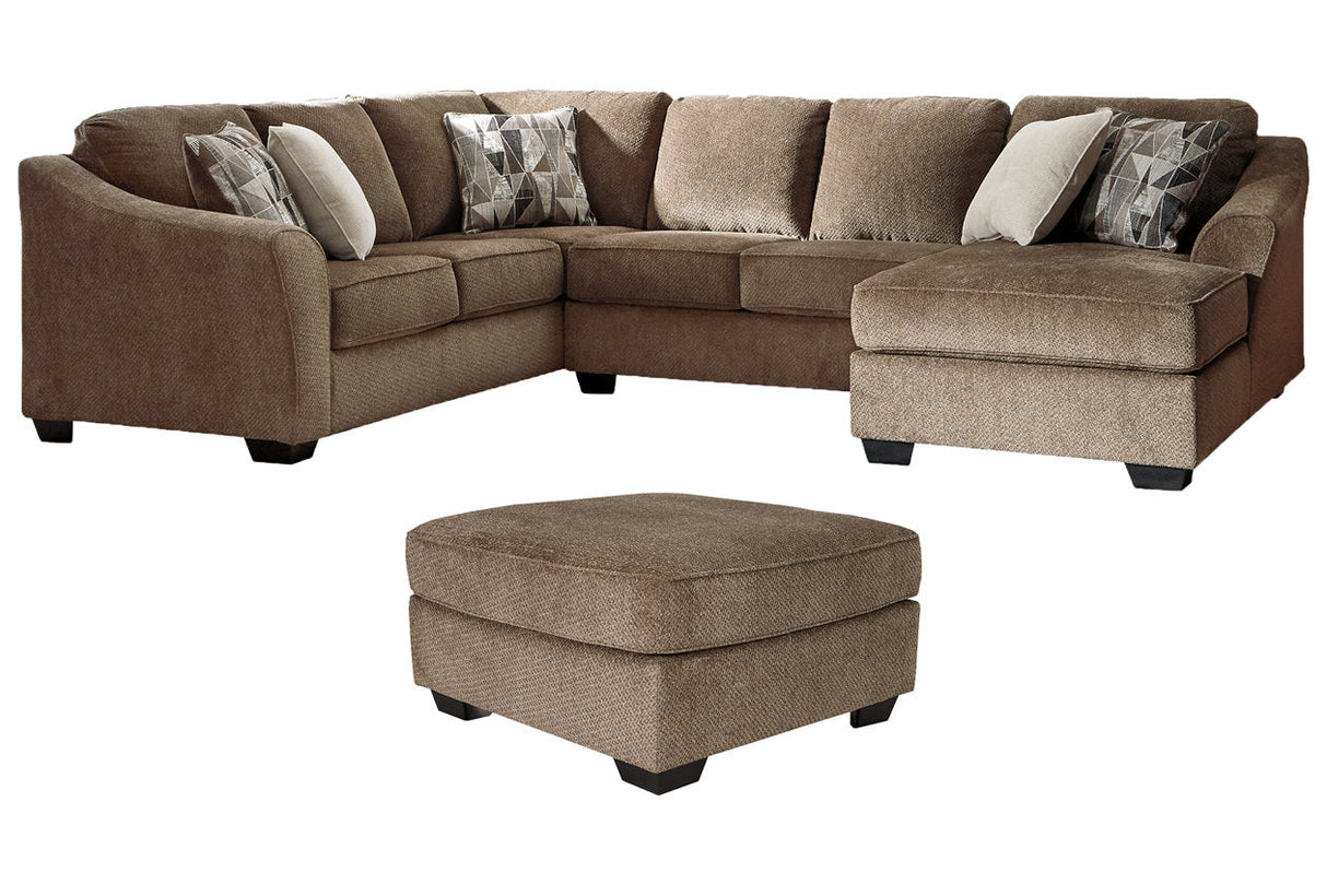 Graftin  3-Piece Sectional and Ottoman