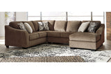 Graftin Teak 3-Piece RAF Chaise Sectional