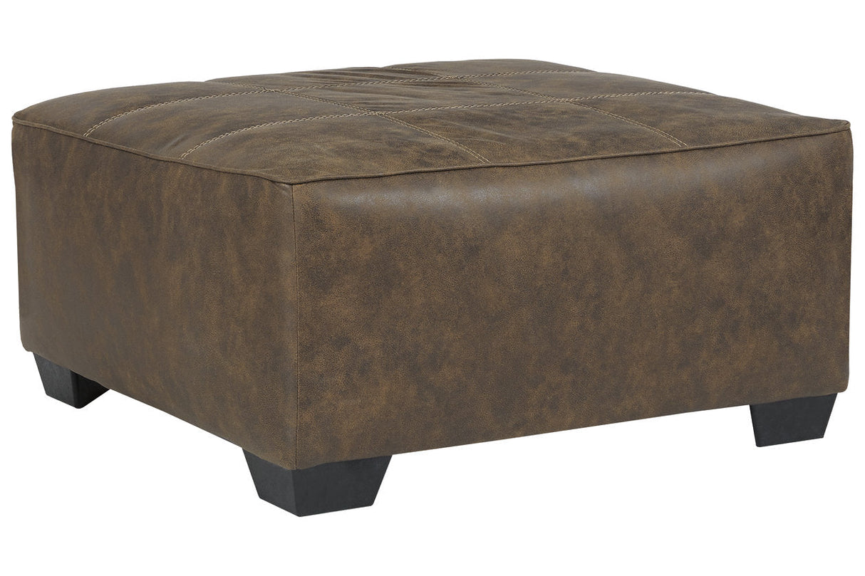 Abalone Chocolate Oversized Accent Ottoman